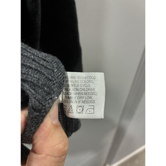 U.S. Polo Assn. Gray Cable Knit Fleece Lined Quarter Zip Sweater Men's XL - Picture 5 of 5